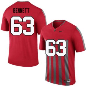 Men's Ohio State Buckeyes #63 Michael Bennett Throwback Nike NCAA College Football Jersey Best EDG3344GA